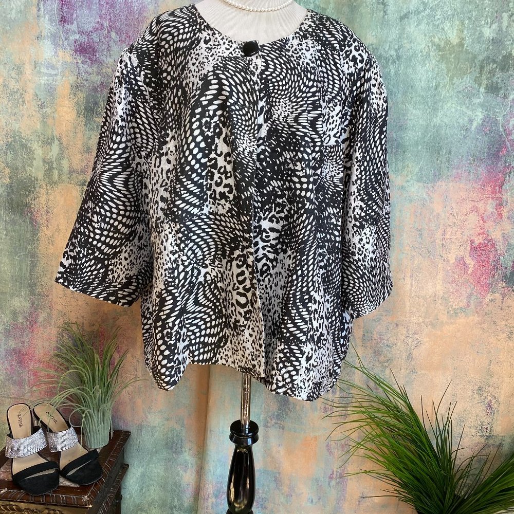 ๐Maggie Barnes Stylish one Button Jacket - Picture 1 of 14